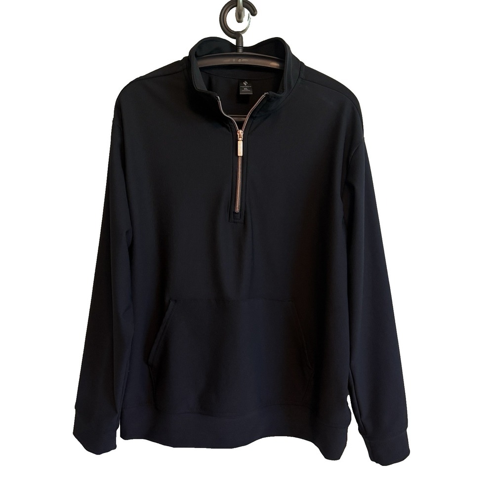 Skechers Womens Go Luxe 1/4 Zip Pullover Jacket XL Ribbed Activewear Athletic